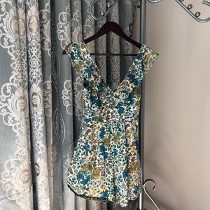 FREE PEOPLE Printed Floral Romper